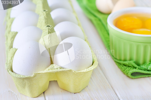 Image of raw eggs