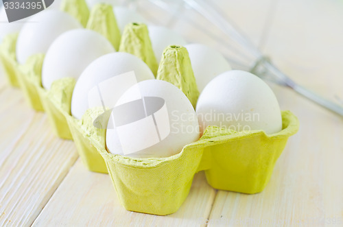 Image of raw eggs