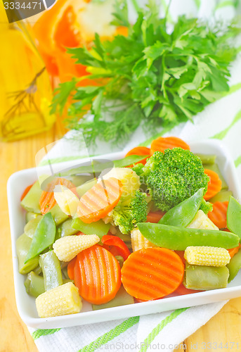 Image of raw vegetables, mix vegetables