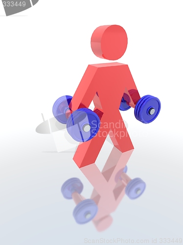 Image of weight lifter