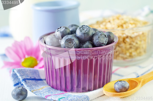 Image of blueberry and yogurt