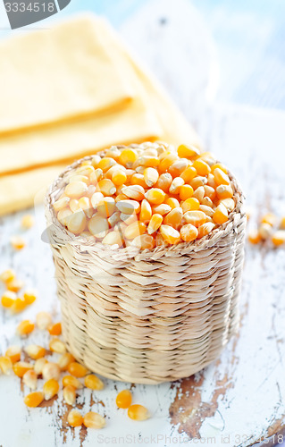 Image of corn and oil