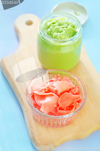 Image of ginger with wasabi