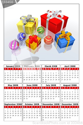 Image of calendar 2008