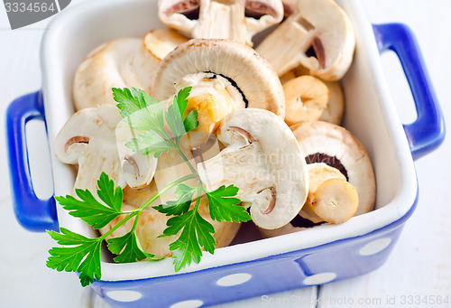 Image of raw mushroom