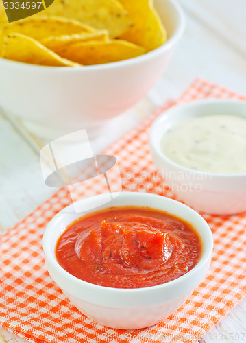 Image of sauces for nachos