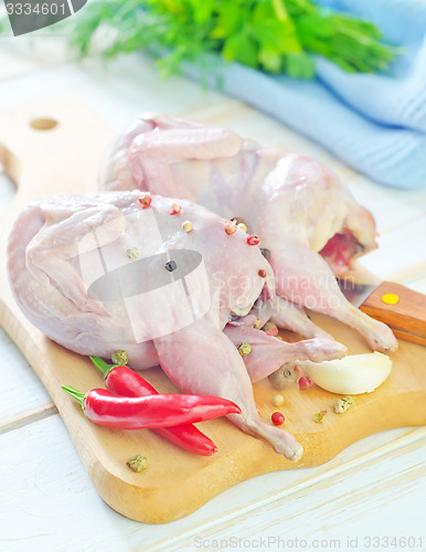 Image of raw quail