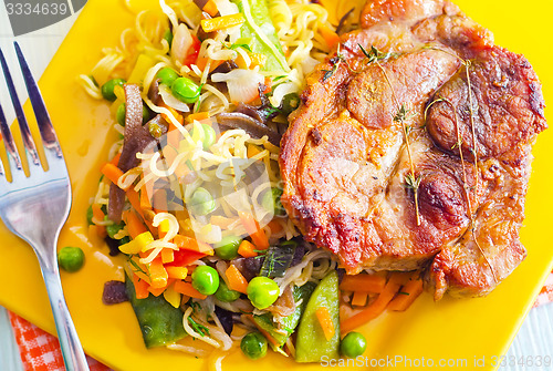 Image of vegetables with meat