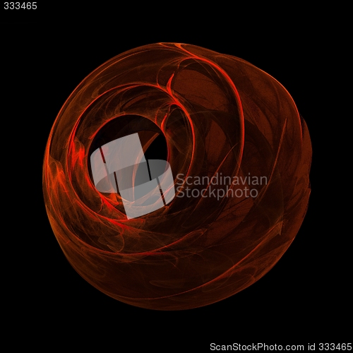 Image of abstract red shape