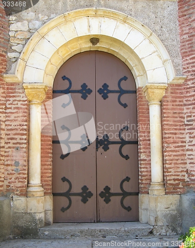 Image of entrance church door