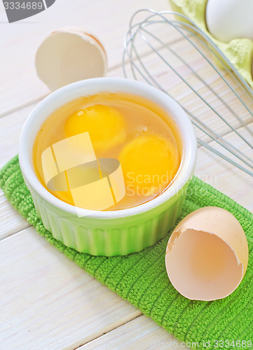 Image of raw eggs