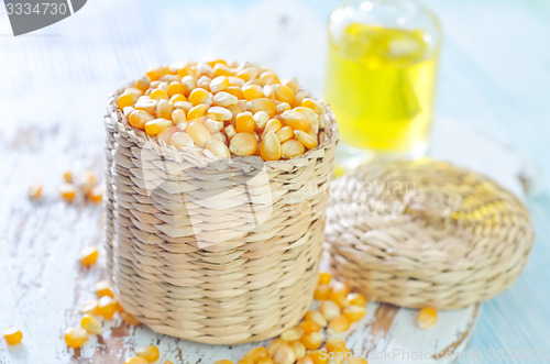 Image of corn and oil