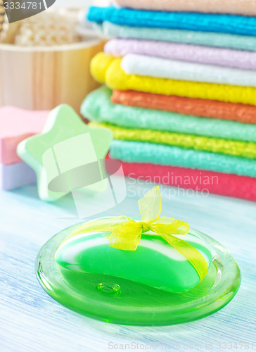 Image of towels and soap