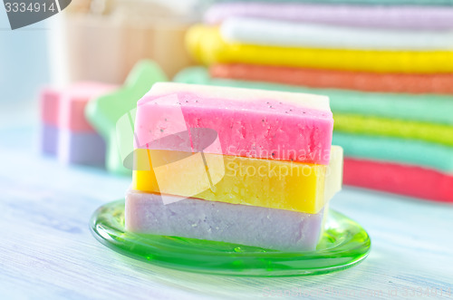 Image of towels and soap
