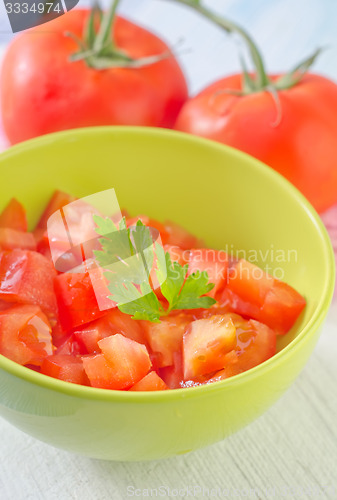 Image of salad from tomato