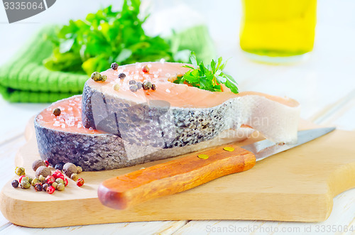 Image of raw salmon