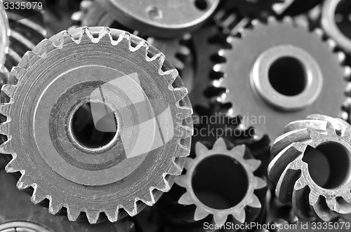 Image of gears,nuts and bolts