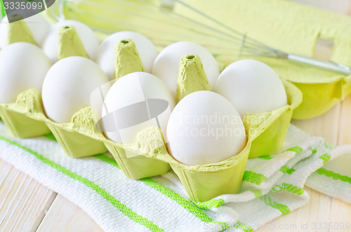Image of raw eggs