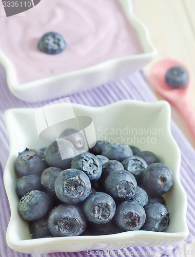 Image of yogurt and blueberry
