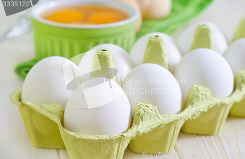 Image of raw eggs