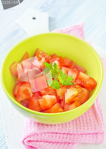 Image of salad from tomato