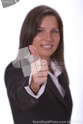 Image of Optimistic businesswoman