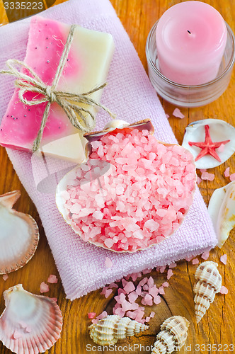 Image of sea salt and soap