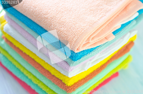 Image of Assortment of soap and towels