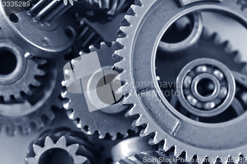 Image of gears,nuts and bolts