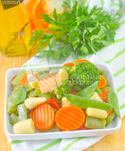 Image of raw vegetables, mix vegetables