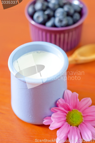 Image of blueberry and yogurt