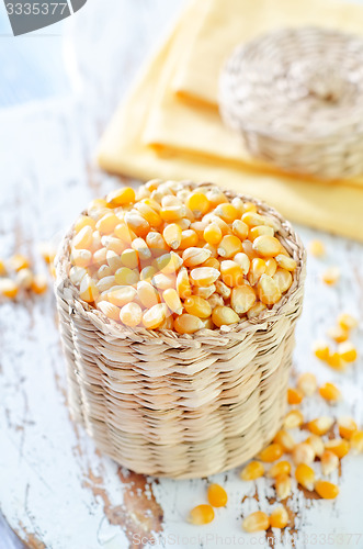 Image of corn and oil