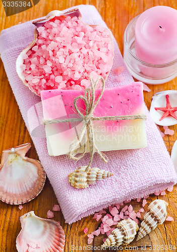 Image of sea salt and soap