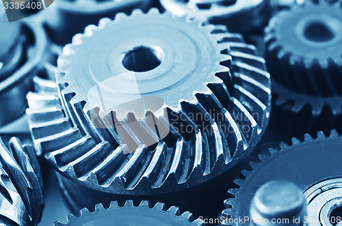 Image of gears,nuts and bolts