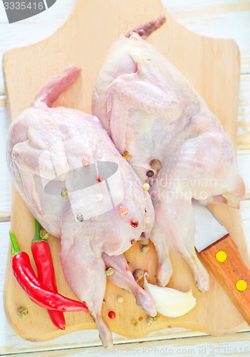 Image of raw quail