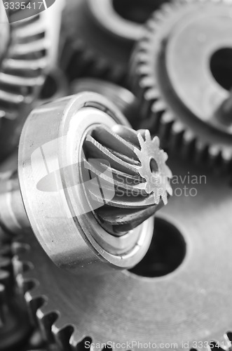 Image of gears,nuts and bolts