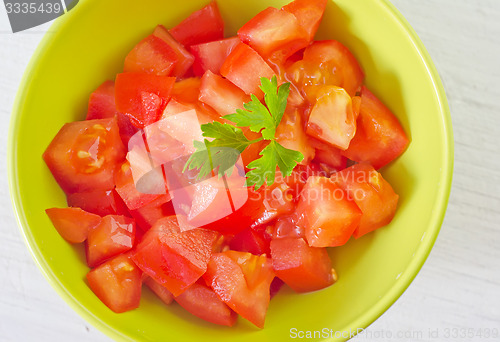 Image of salad from tomato