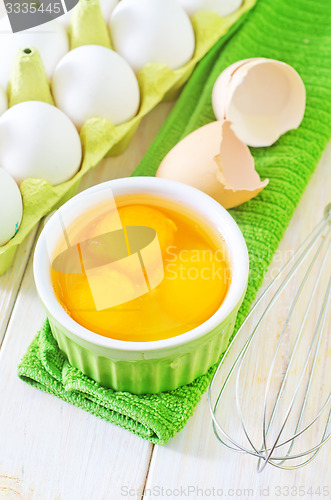 Image of raw eggs