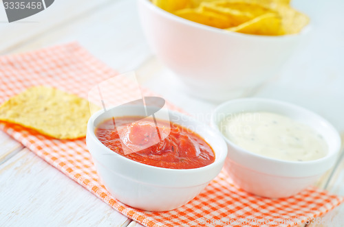 Image of sauces for nachos