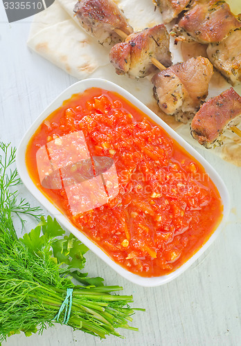 Image of sauce for kebab