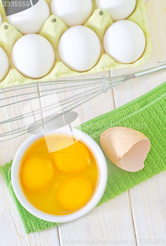 Image of raw eggs