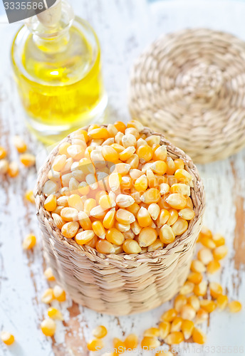 Image of corn and oil