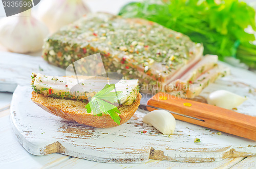 Image of lard with spice