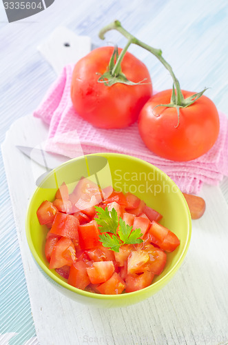 Image of salad from tomato