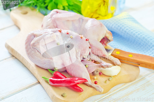 Image of raw quail