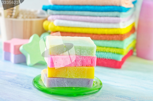 Image of towels and soap