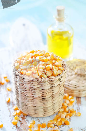 Image of corn and oil