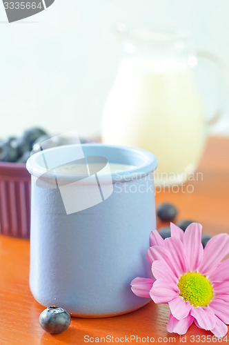 Image of blueberry and yogurt