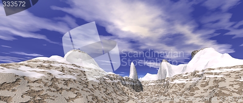 Image of snowy mountain landscape