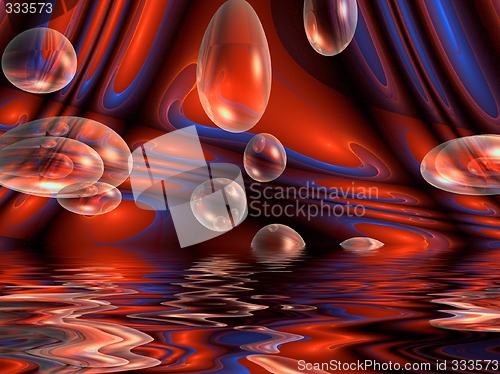 Image of abstract bubblered background